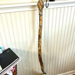 Men’s python belt
